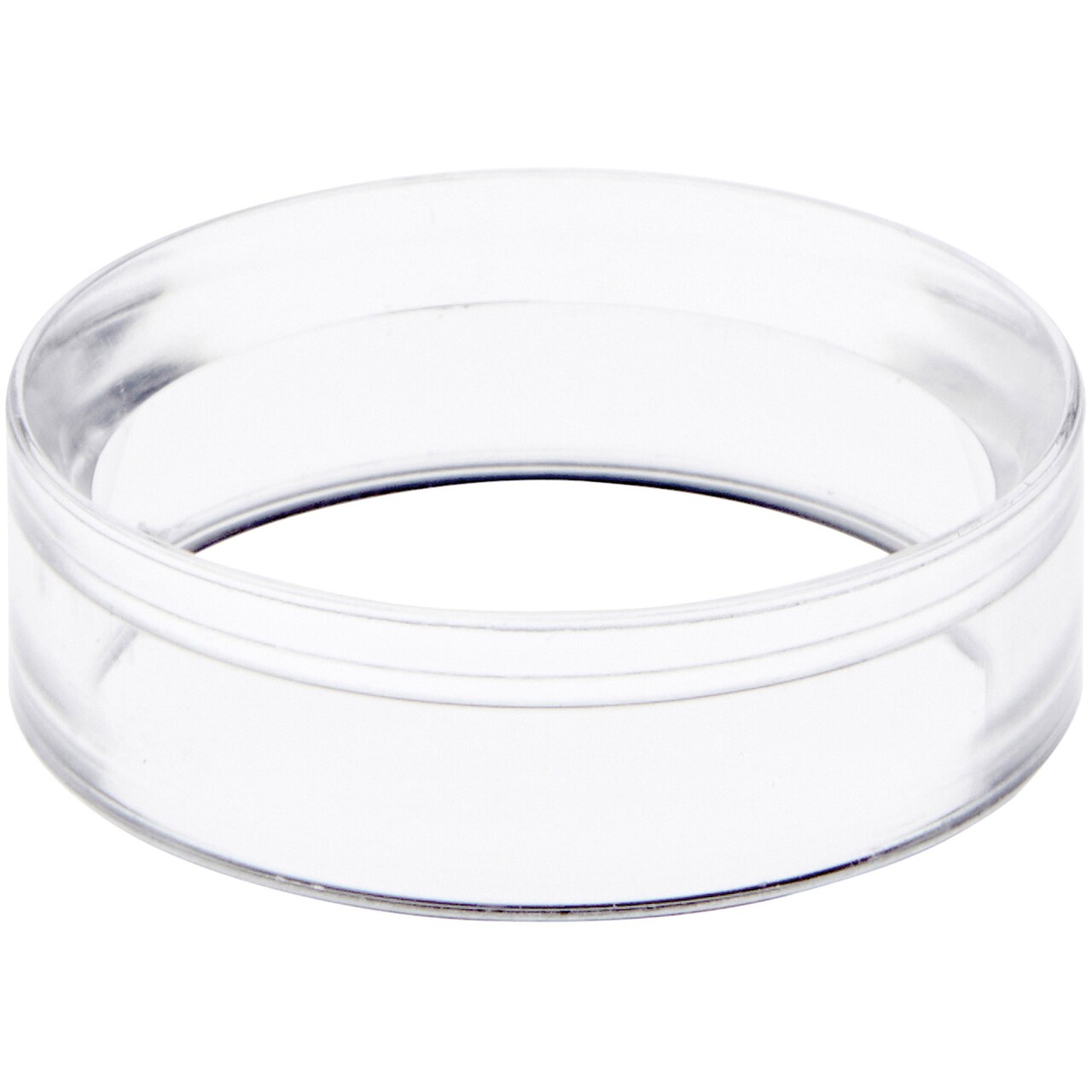 Plymor Clear Acrylic Egg, Marble, Ball or Sphere Display Holder Stand, 0.5" H x 1.625" W